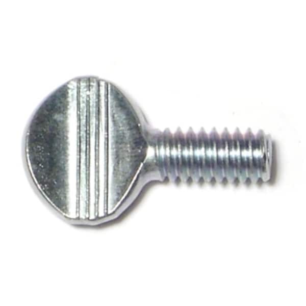 Midwest Fastener Thumb Screw, 1/4"-20 Thread Size, Spade, Zinc Plated Steel, 1/2 in Lg, 4 PK 60511 - main